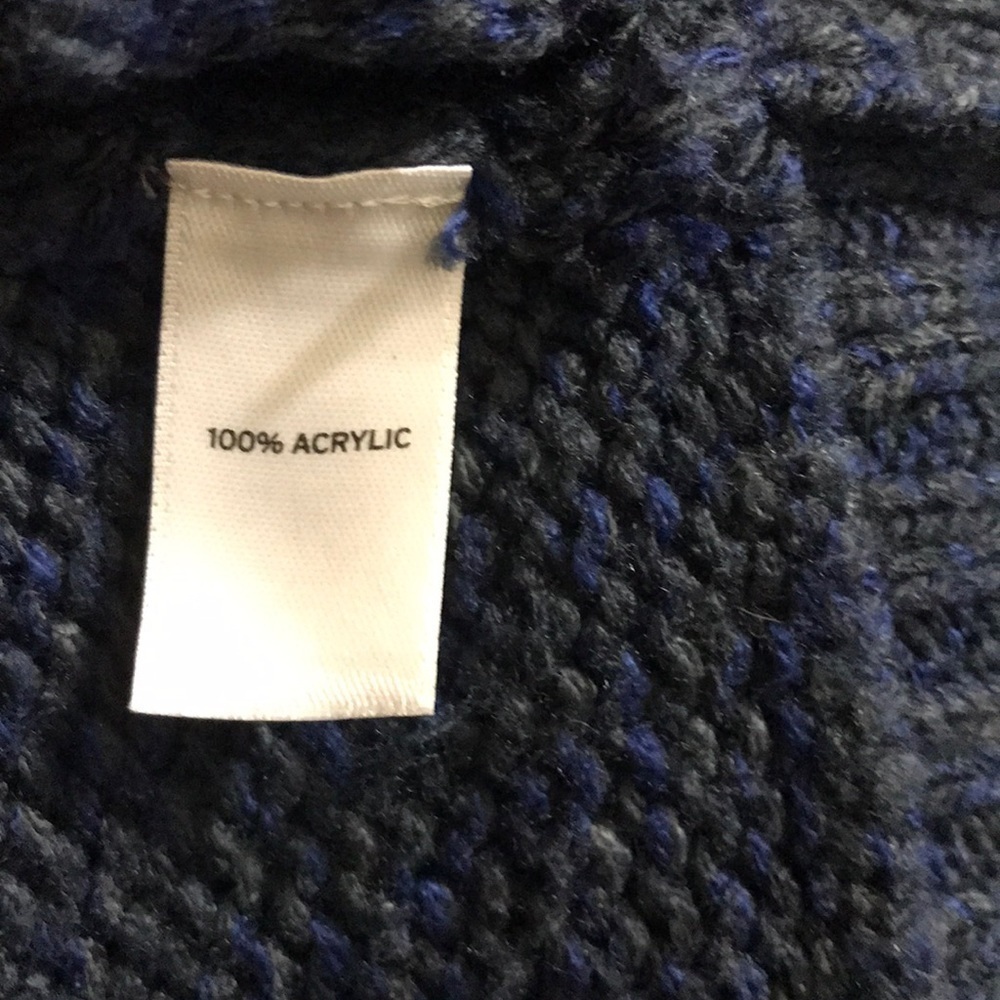 Hinge Navy blue dress be button cardigan sweater - Picture 6 of 7